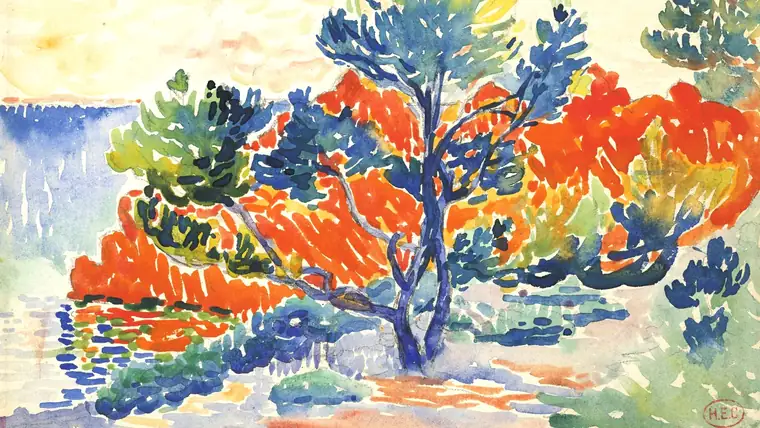 Henri-Edmond Cross Les Roches rouges a Agay c 1901-1903
