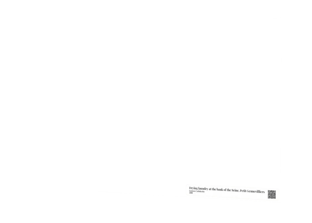 Museum label overlay